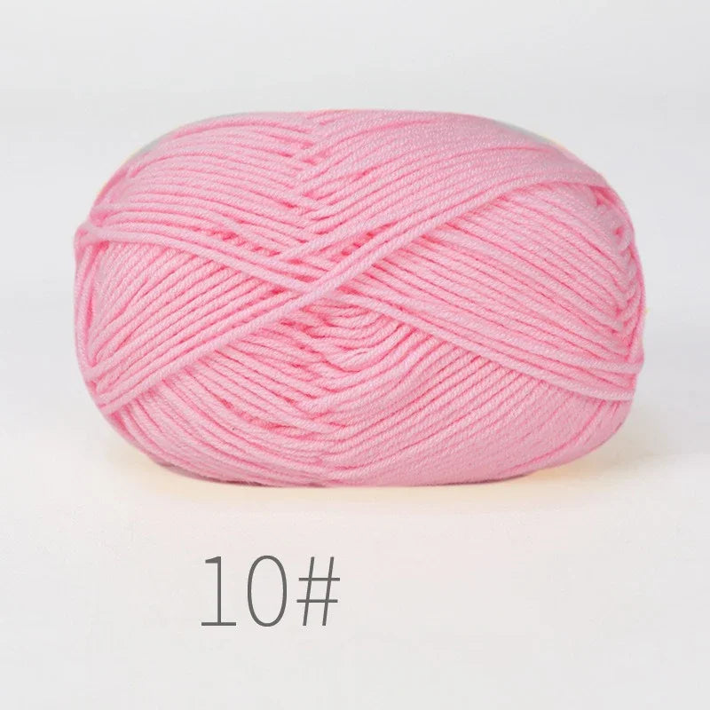 10 Balls 500g Soft Milk Cotton Yarn for Knitting & Crochet