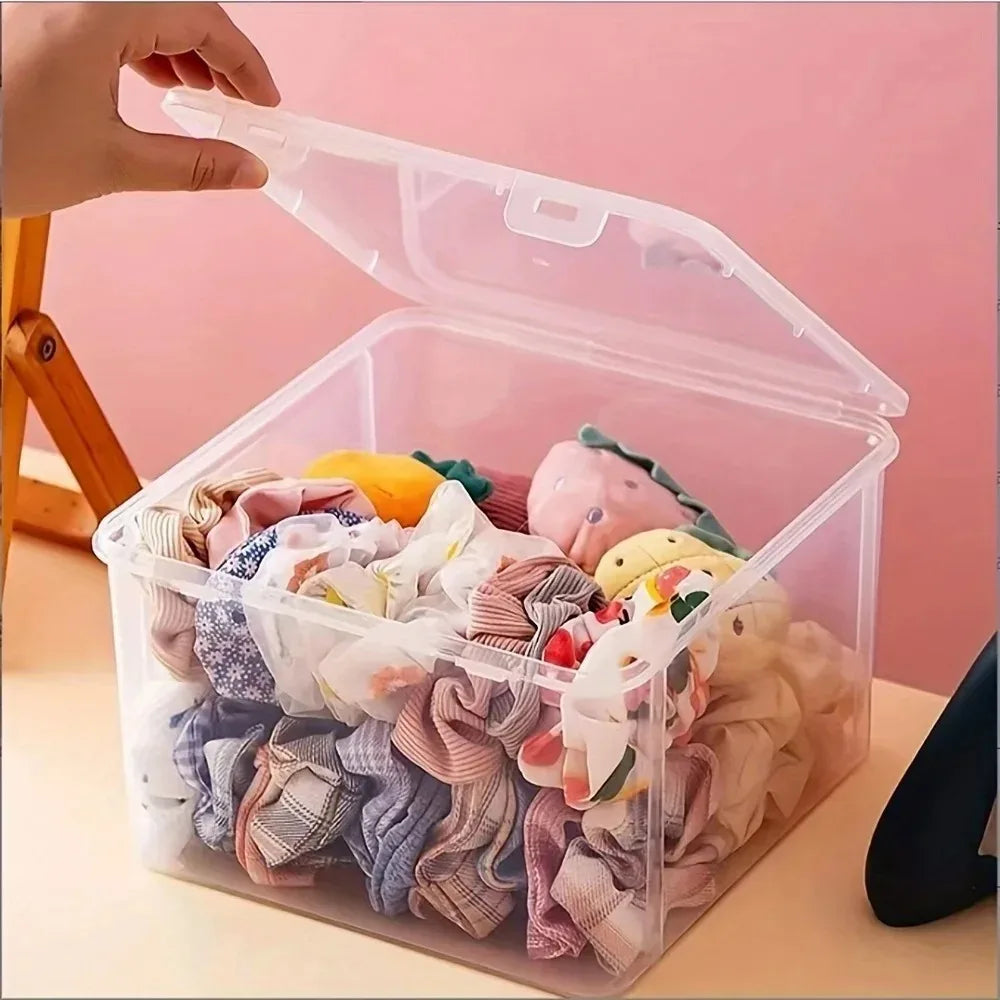 Large Clear Stackable Plastic Storage Box – Home & Office Plastic Storage Box Babs