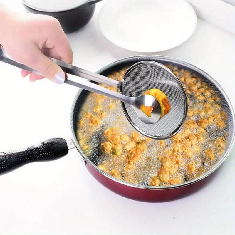 Stainless Steel Mesh Oil Strainer with Clamp | BBQ & Fry Tool Mesh Oil Strainer Babs