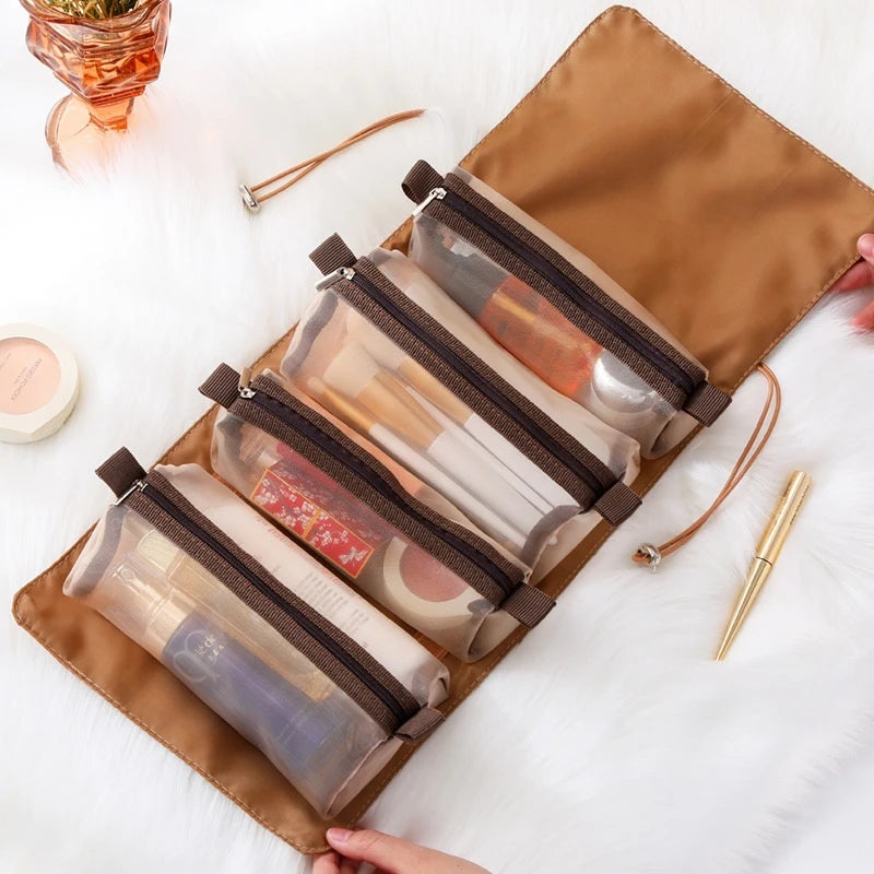 Women's Travel Cosmetic Bag – Large PVC Makeup Storage Organizer Travel Cosmetic Bag Babs