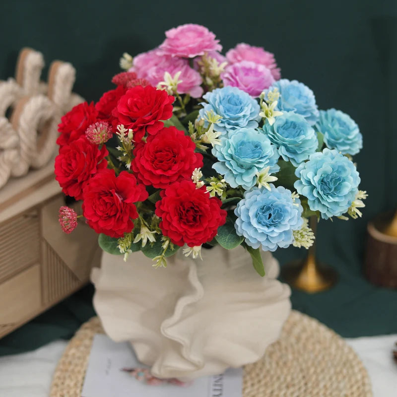 Peony Artificial Silk Flower Bouquet – Wedding & Home Décor Artificial Flower Bouquet Babs