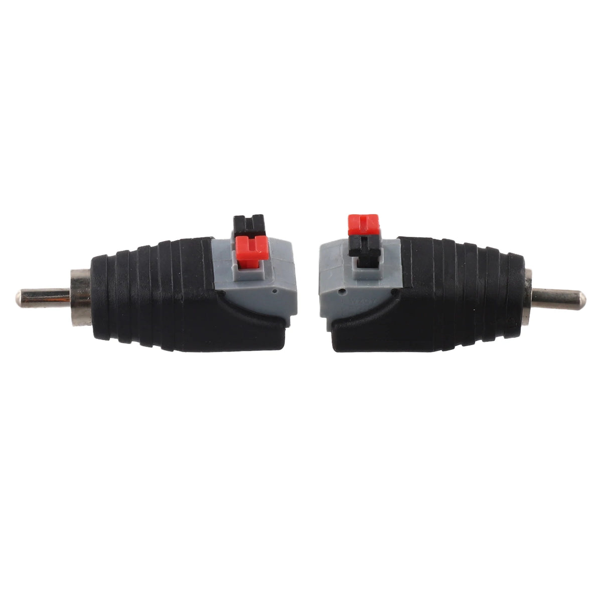 2PCS RCA Male Connector Adapter | Speaker Wire to Audio Jack RCA Cable Adapter Babs