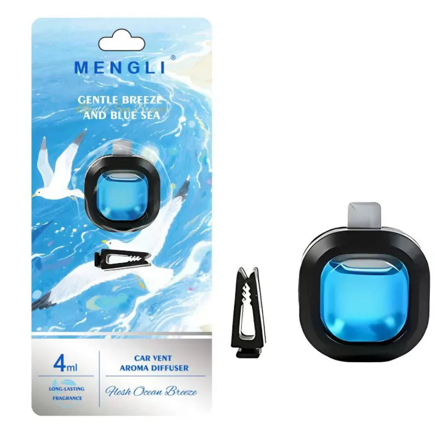 Car Vent Clip Air Freshener | Essential Oil Scent, 30 Days Car Air Freshener Babs Blue