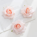Silk Artificial Rose Heads 5/10 PCS – Wedding & Home Decor Artificial Silk Flowers Babs Champagne 10 pcs