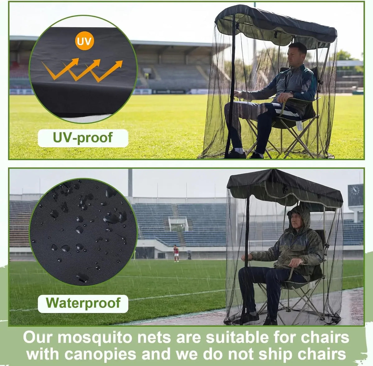Outdoor Swing Mosquito Net Canopy – Patio Hammock Chair Cover Swing Canopy Net Babs