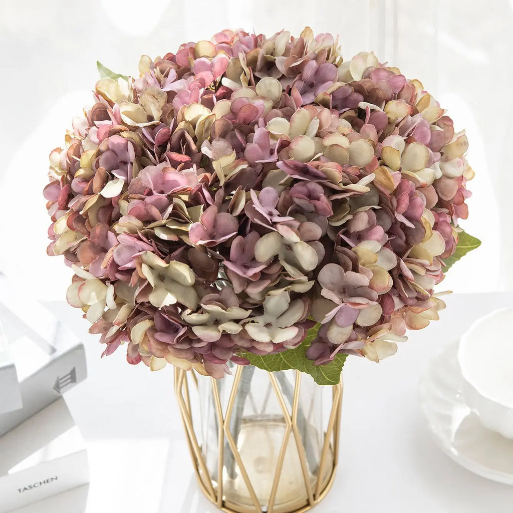 Artificial Silk Hydrangea Flower Branch – Wedding & Home Décor Artificial Flower Branch Babs