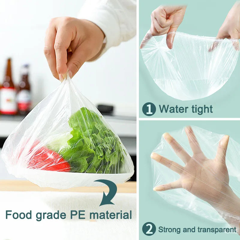 100pcs Disposable Elastic Food Covers for Bowls, Plates & Cups Disposable Food Covers Babs