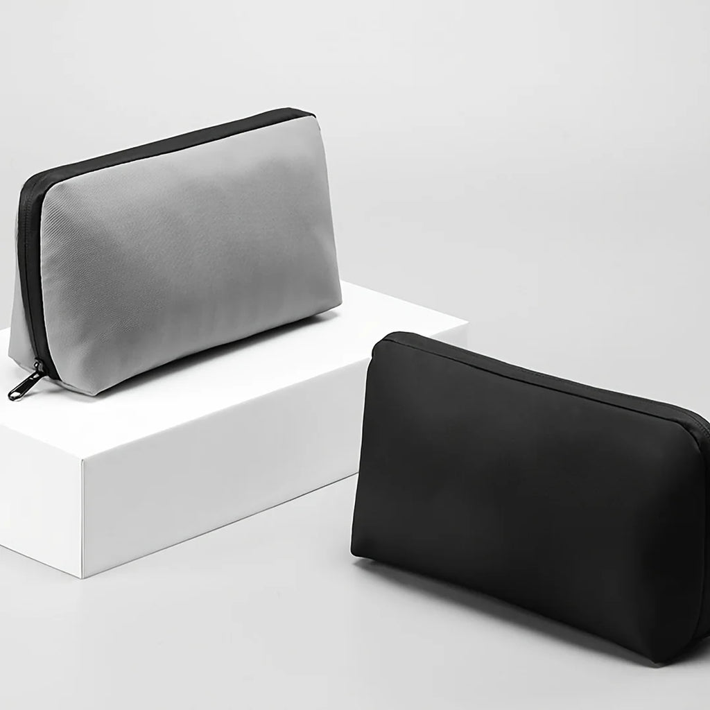 Tech Organizer Pouch – PU Leather Travel Electronics Storage Bag Electronics Organizer Pouch Babs