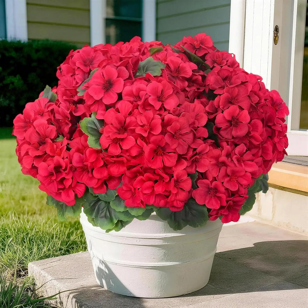 Artificial Silk Begonia Flowers – Home, Wedding & Garden Decor Artificial Flower Bouquet Babs