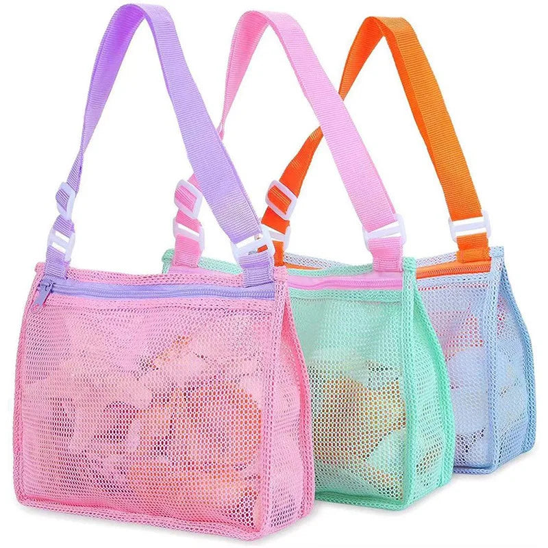 Kids Beach Mesh Bags – Shell Collection & Toy Storage 10pc Kids Beach Mesh Bag Babs