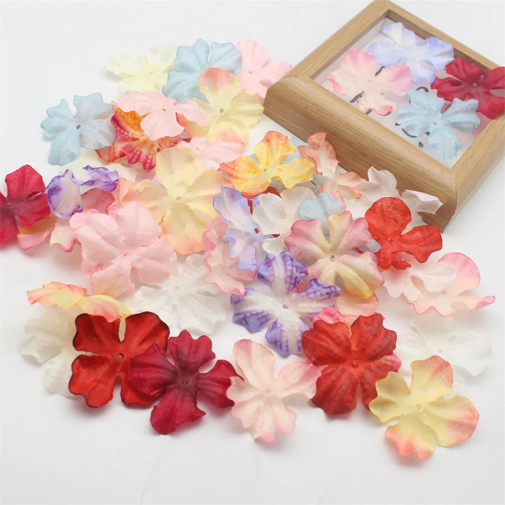 Artificial Silk Hydrangea Flower Heads – 10 or 50 Pcs Artificial Flower Heads Babs
