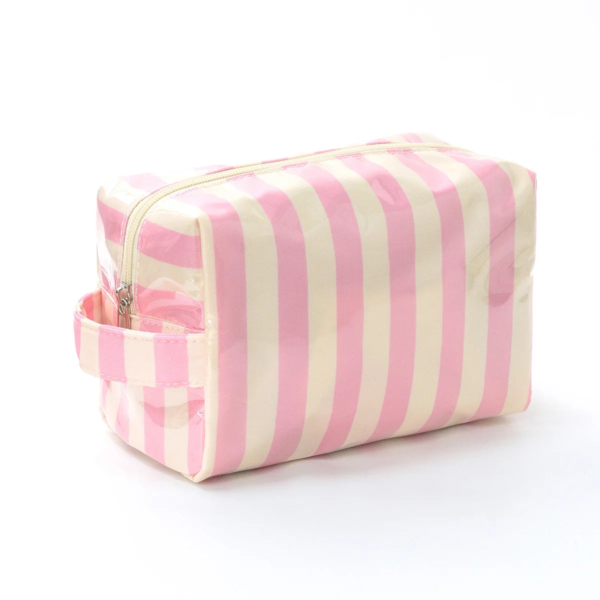Striped Wash Bag – Women's Makeup & Travel Organizer Travel Wash Bag Babs light pink
