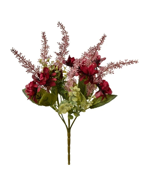 Silk Chrysanthemum Artificial Flowers – Wedding & Home Décor Artificial Silk Flowers Babs Burgundy 1 PC