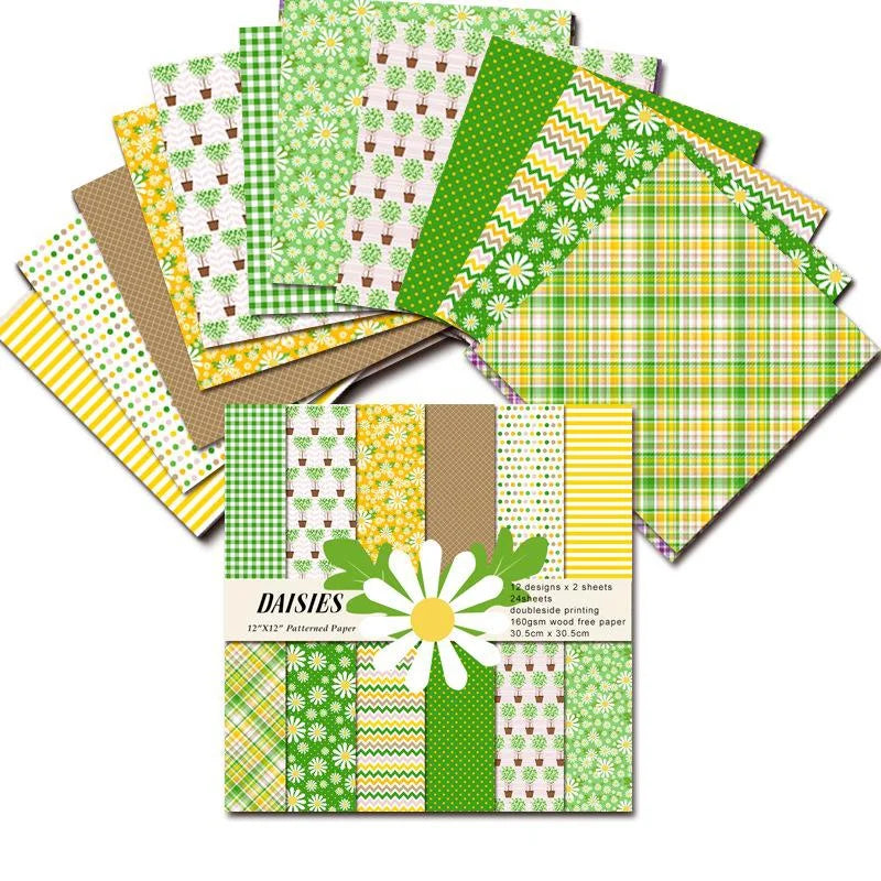6x6 Vintage Scrapbook Paper Pad – 24 Assorted Cardstock Sheets Scrapbook Paper Pad Babs 1
