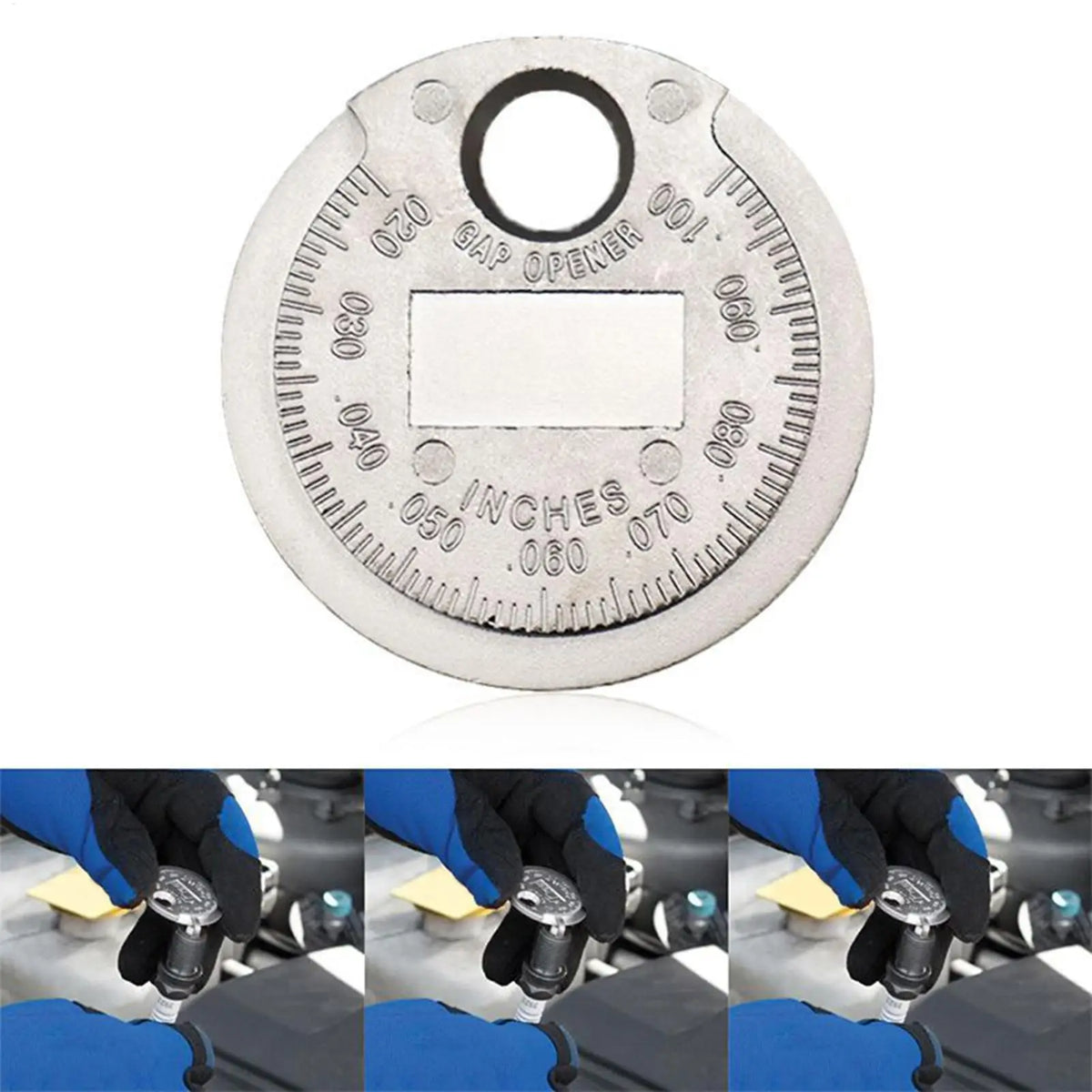 Spark Plug Gap Gauge 0.6–2.4mm Coin-Shaped Metal Tool for Cars Spark Plug Gauge Babs