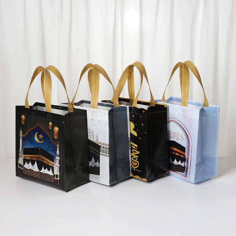 Eid Mubarak Gift Bags 4–12Pcs Nonwoven Ramadan Treat Bags Festival Gift Bags Babs