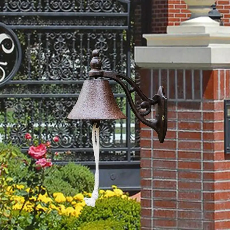 Vintage Cast Iron Doorbell Wall Bell & Door Knocker – Porch Decor Cast Iron Doorbell Babs