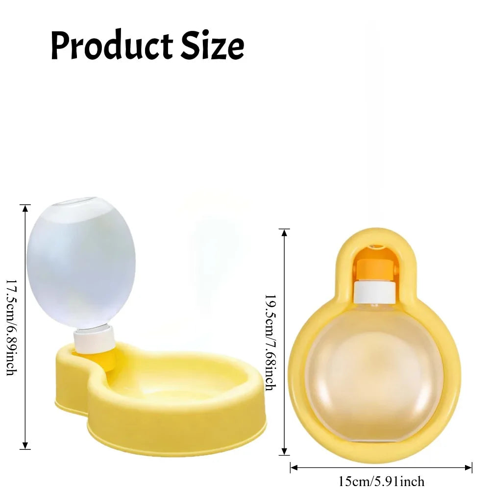 500ml Portable Pet Water Bottle with Built-in Bowl – BPA Free Pet Travel Water Bottle Babs