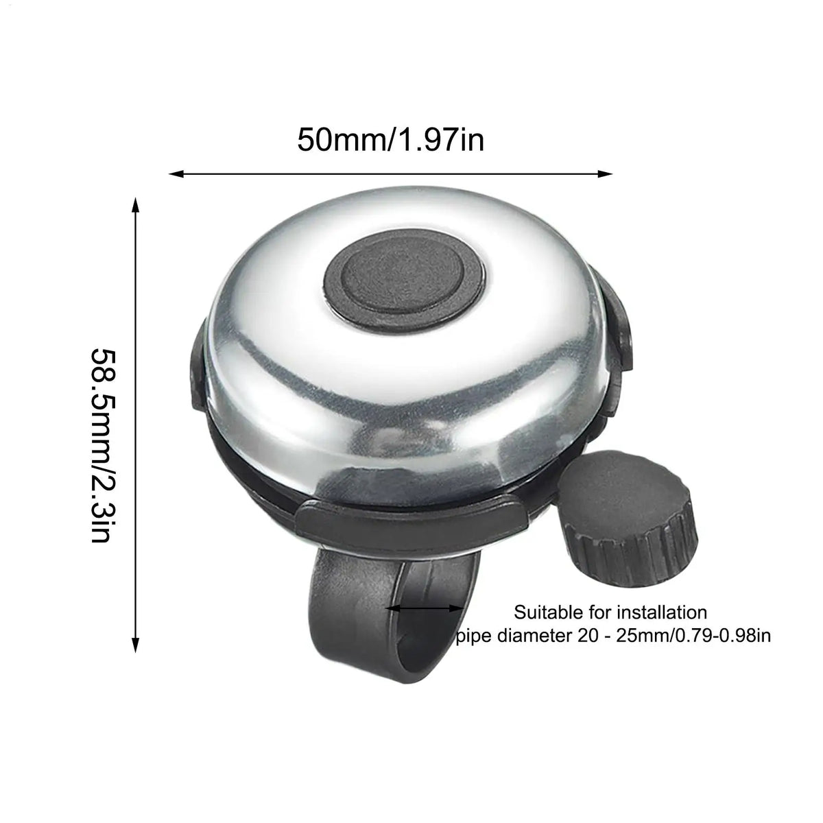 100dB Loud Bicycle Bell – Alloy Cycling Ring Horn, Universal Fit Bicycle Bell Babs