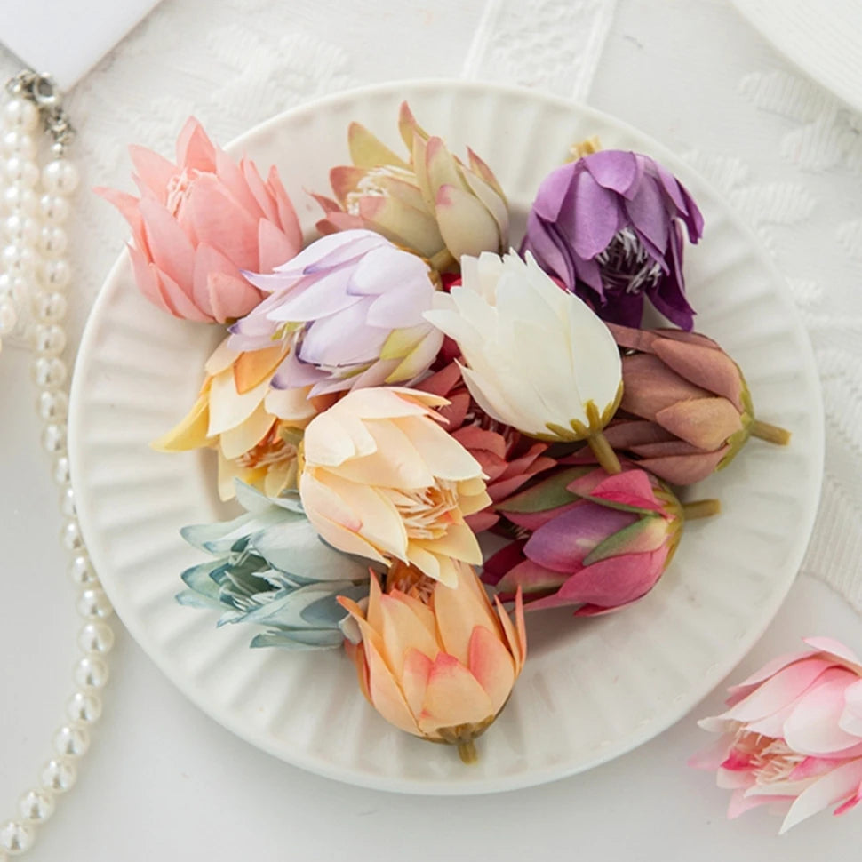 50/100PCS Silk Pineapple Blossom Artificial Flowers – Wedding Decor Artificial Flowers Babs
