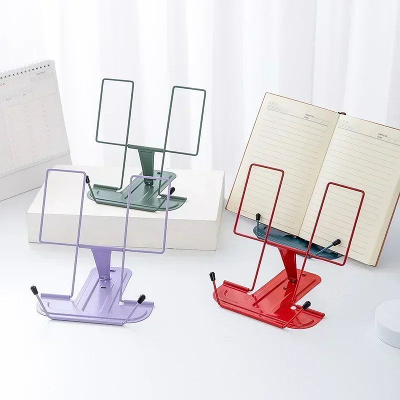 Foldable Metal Reading Stand & Portable Music Book Holder Foldable Book Stand Babs