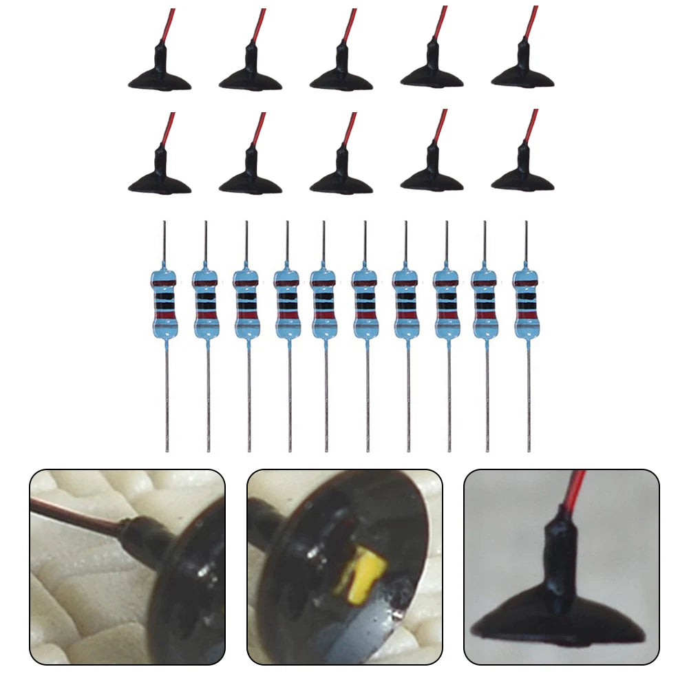 10Pcs HO/OO Scale LED Street Light Posts – Model Railway Lamps Model Railway Lights Babs