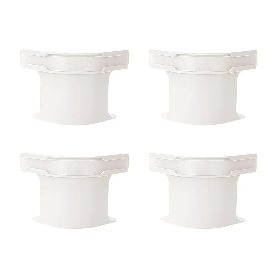 4-Pack Adjustable Bed Sheet Holders with Non-Slip Grip – All Sizes Bed Sheet Fasteners Babs WHITE