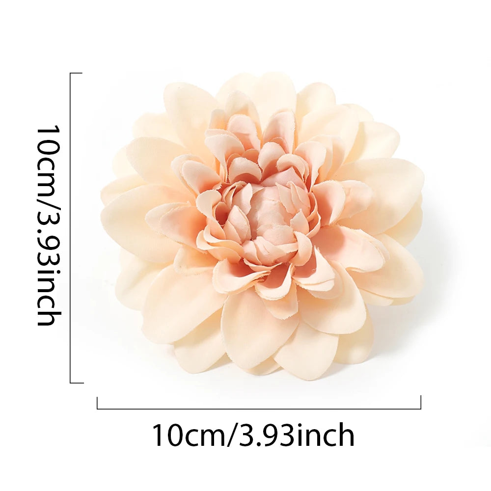 3/5Pcs Dahlia Silk Artificial Flower Heads – DIY Wreath & Decor Artificial Silk Flowers Babs