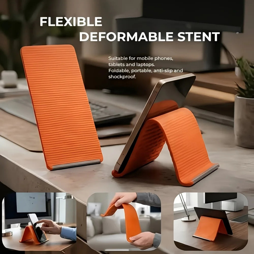 Foldable Silicone Phone Stand – Multi-Angle, Anti-Slip, Portable Phone Stand Babs