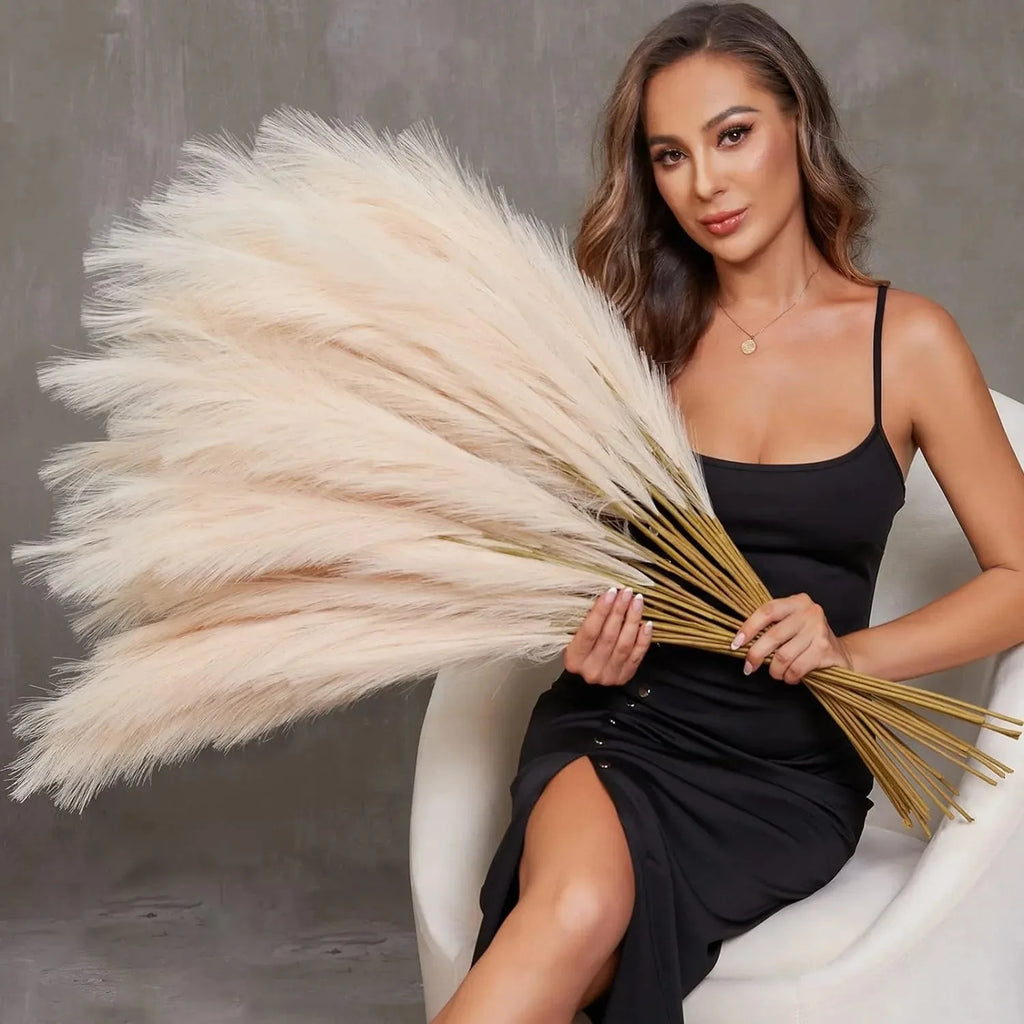 Artificial Pampas Grass Stems 90/120cm – Boho Home Decor Artificial Pampas Stems Babs