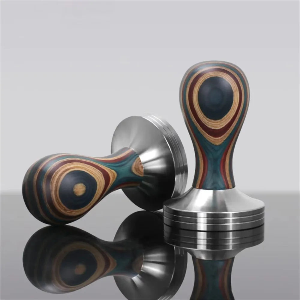 Wooden Handle Coffee Tamper 51/53/58mm – Stainless Steel Coffee Tamper Babs