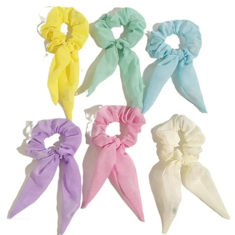 LED Light-Up Bow Scrunchie Glowing Hair Tie | Party Festival LED Hair Accessory Babs