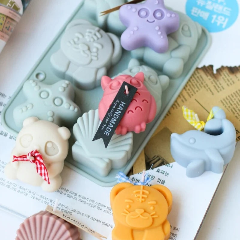 Cute Zoo Silicone Mold – DIY Soap, Gypsum & Resin Craft Silicone Craft Mold Babs