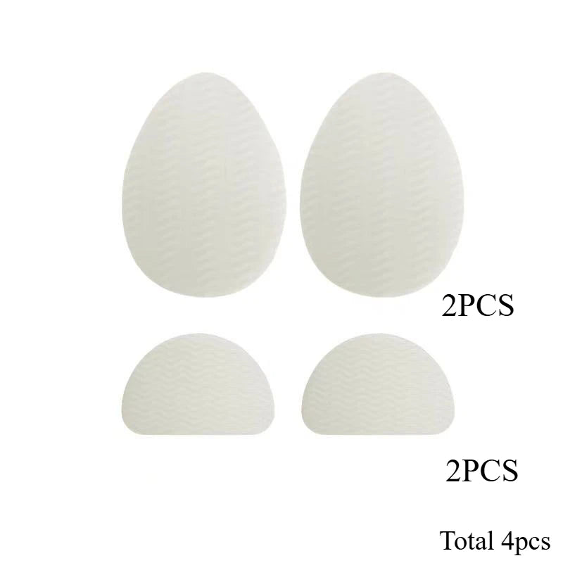 Anti-Slip Rubber Shoe Sole Pads – 4 Pcs | TPR Grip & Noise Reduction Shoe Sole Pads Babs Transparent