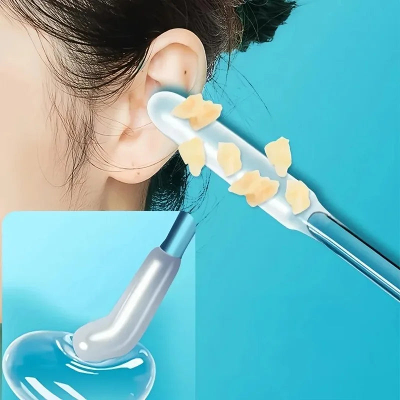 24pcs Sticky Ear Wax Removal Spoons & Swabs Kit Ear Cleaning Kit Babs