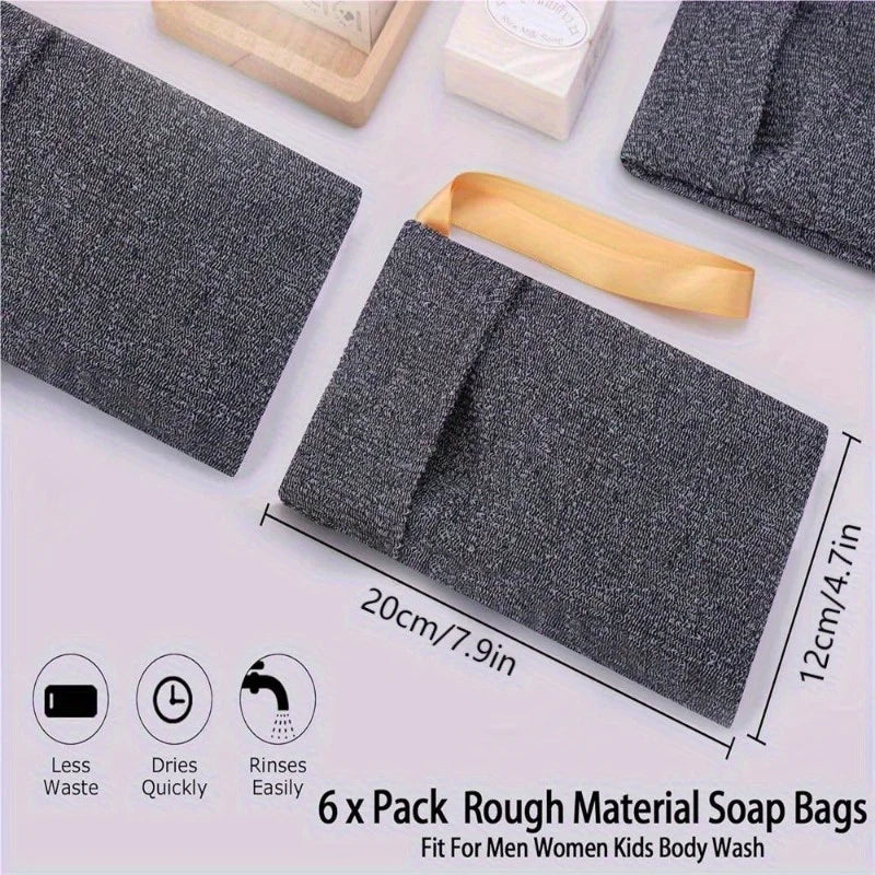 2-Pack Soap Exfoliating Bags – Gentle & Rough Mesh Holders Soap Exfoliating Bag Babs