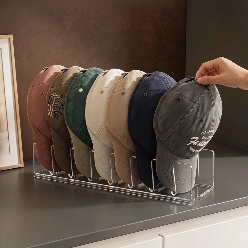 Baseball Cap Storage Rack – Foldable Slots Display Stand Cap Storage Rack Babs