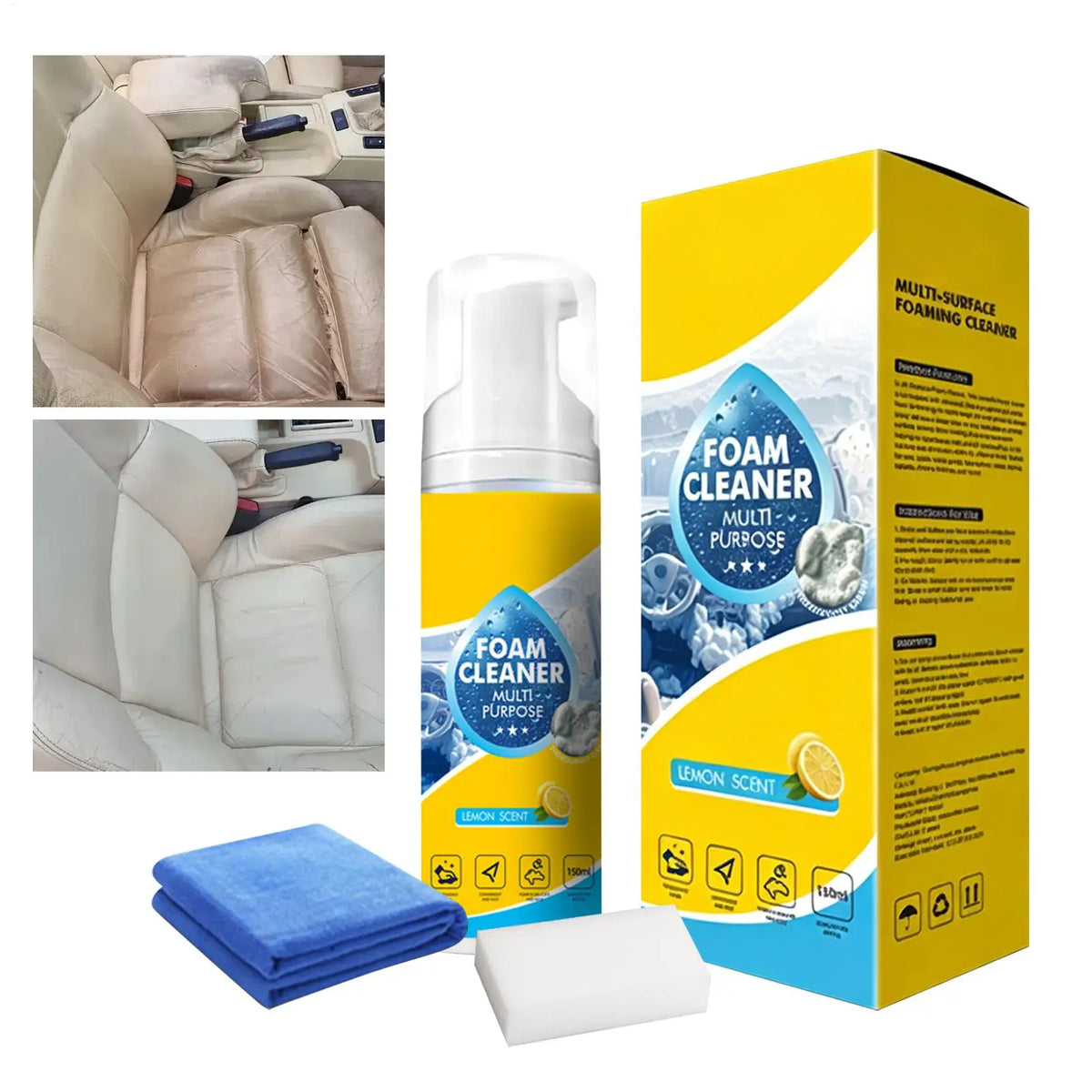 Multi-Enzyme Foam Cleaner – All-Purpose Spray for Car & Kitchen Foam Cleaning Spray Babs
