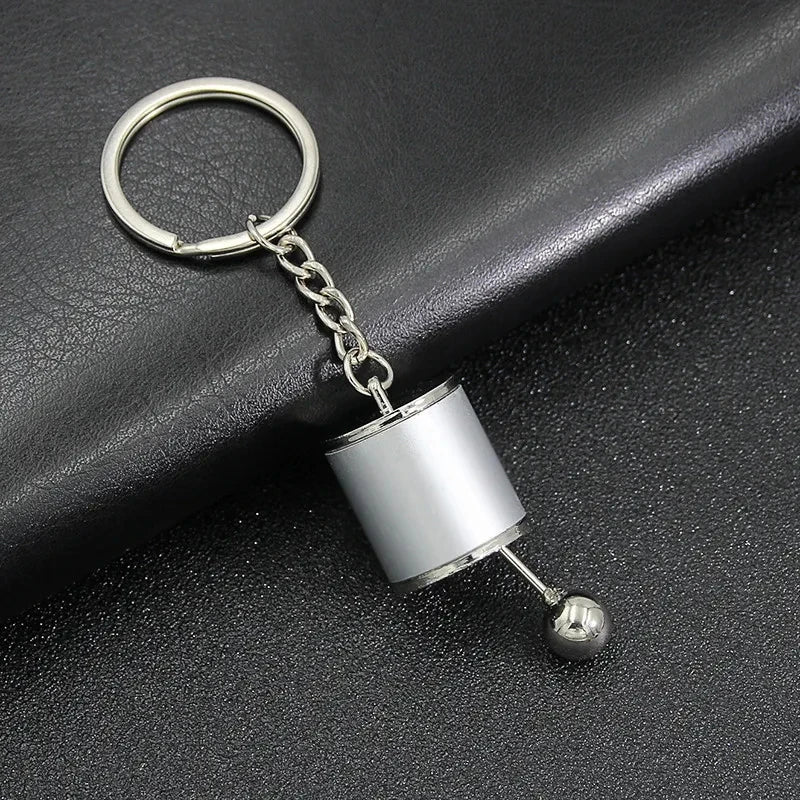 Mini Turbo Turbocharger Spinning Keychain – Car Key Ring Gift Turbo Keychain Babs Silver A