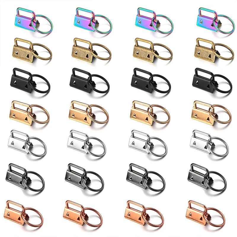 10pcs Metal Belt Clip Key Fob Foldover Connector DIY Hardware DIY Craft Hardware Babs