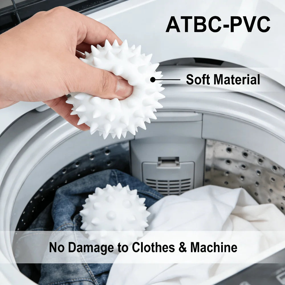 Reusable Silicone Laundry Dryer Balls – Anti-Tangle & Wrinkle Laundry Dryer Balls Babs