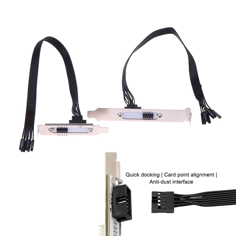 External PC Power & Reset Button Extension Cable – PCI Baffle PC Case Accessory Babs