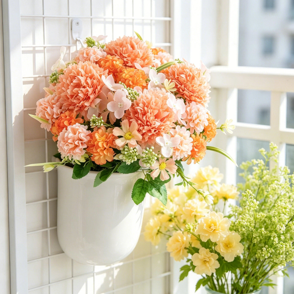 Silk Artificial Chrysanthemum Ball Flowers – Wedding & Home Décor Artificial Silk Flowers Babs