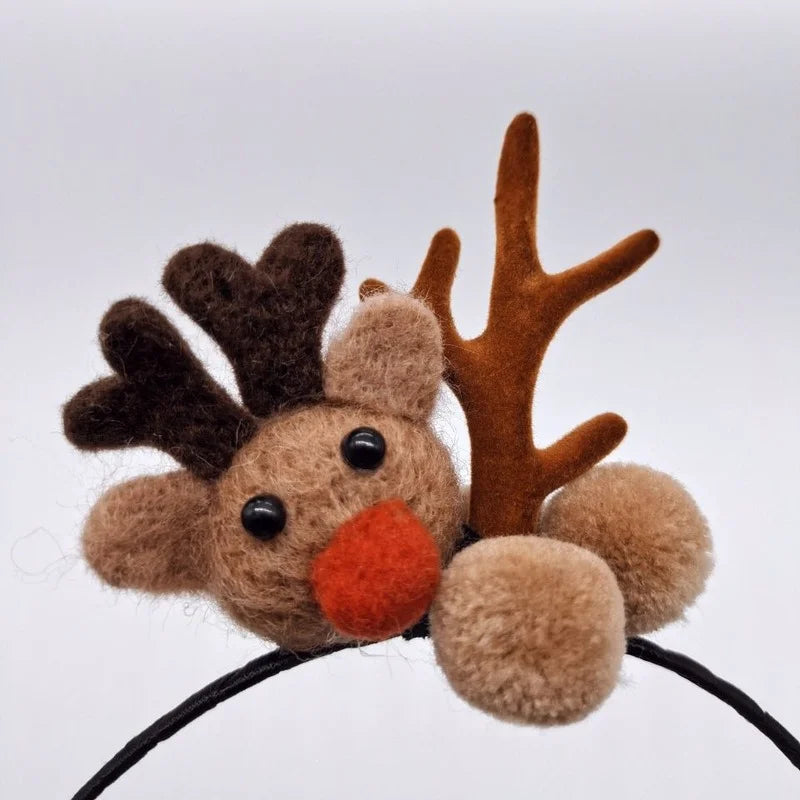 LED Glowing Elk Antler Headband – Light Up Party & Christmas LED Party Headband Babs