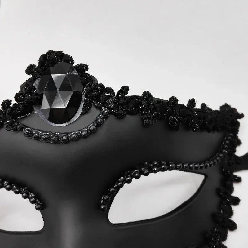 12-Pack Masquerade Lace Feather Eye Masks – Venetian Party Set Masquerade Eye Masks Babs