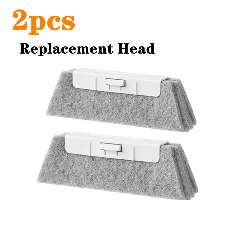 Window Groove Crevice Cleaning Brush – Replaceable Head Crevice Cleaning Brush Babs 2pcs-Replace head