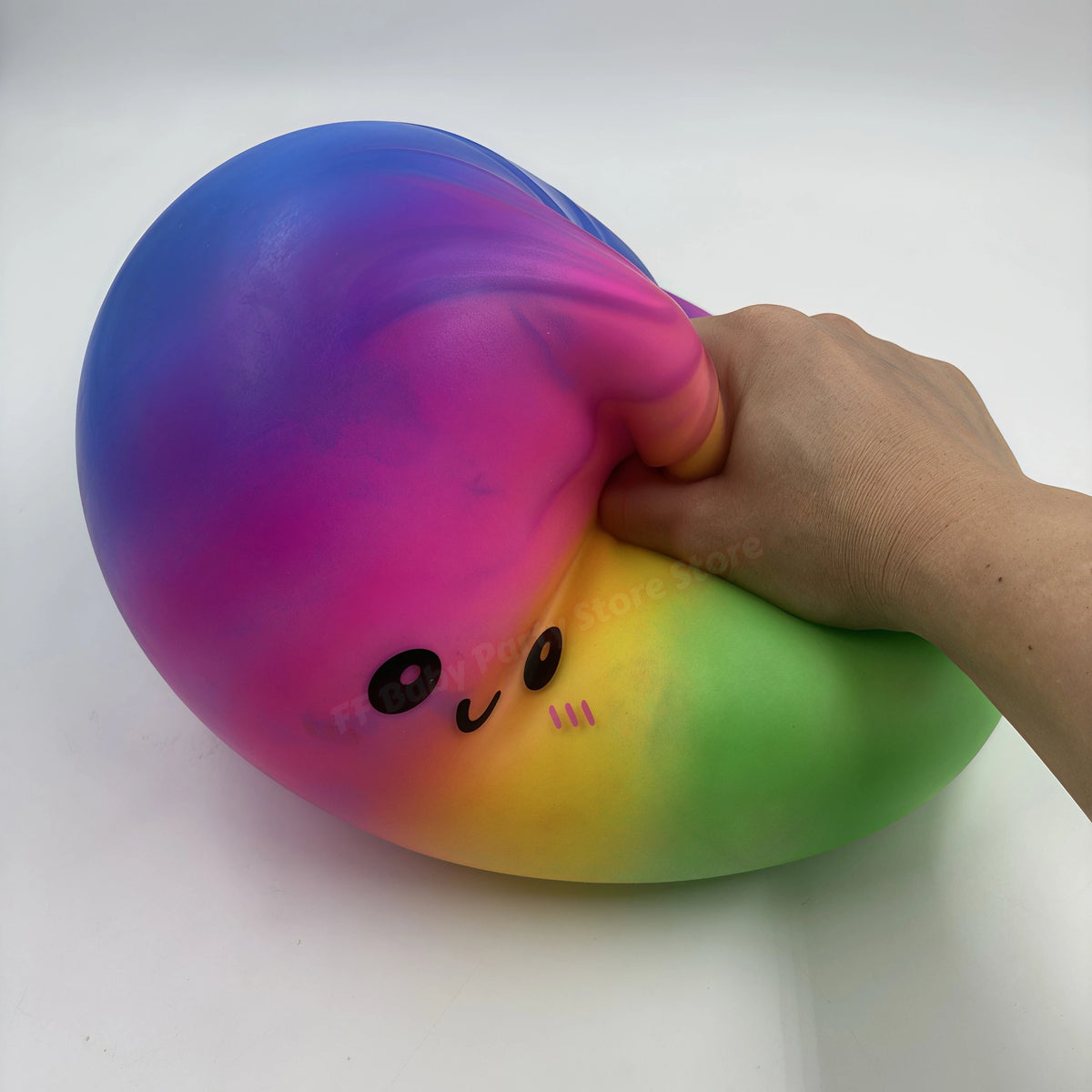 Giant Rainbow Dumpling Squishy Ball – Slow Rebound Fidget Toy Squishy Fidget Toy Babs