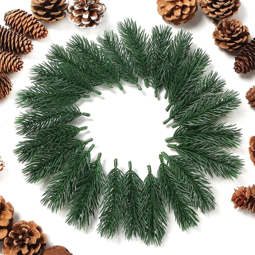 50/100Pcs Artificial Pine Needles – Christmas & Craft Decor Artificial Pine Needles Babs