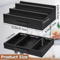 3-Tier Wood Perfume Organizer Rack with Drawers – Black Perfume Organizer Rack Babs Black