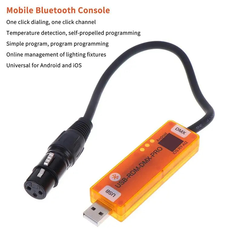 HUXUAN Wireless DMX RDM Stage Lighting Controller – iOS & Android DMX Lighting Controller Babs